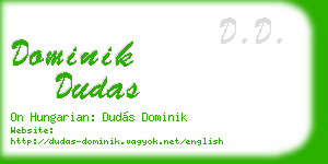 dominik dudas business card