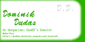 dominik dudas business card